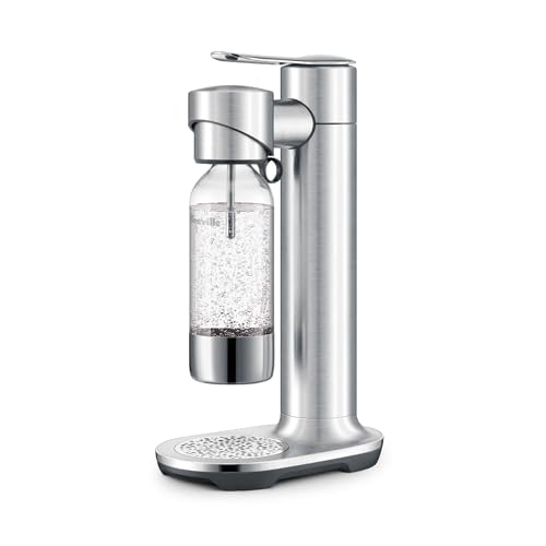 Breville InFizz Aqua Sparkling Water Maker, Brushed Stainless Steel