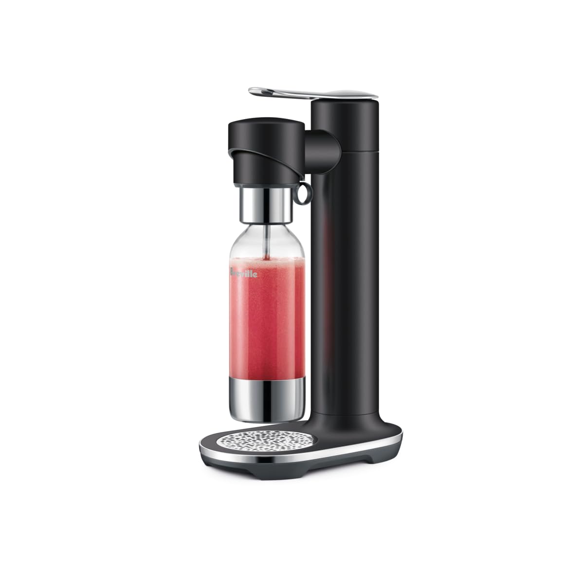 Breville InFizz Fusion Sparkling Water and Beverage Carbonator, Black Truffle