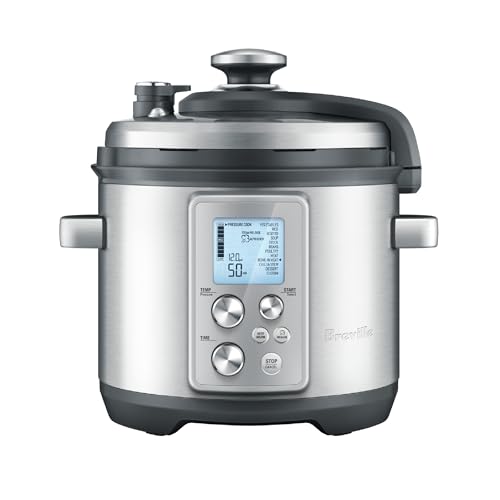 Breville Fast Slow Pro Pressure Cooker BPR700BSS, 6 Quart, Brushed Stainless Steel