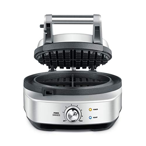 Breville Round Waffle Maker – Brushed Stainless Steel (Renewed)