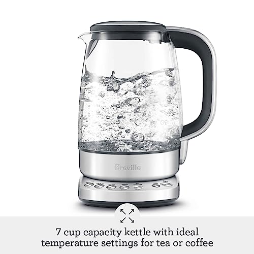Breville IQ Kettle Pure 1.7L Variable Temperature Water Heater, Brushed Stainless Steel