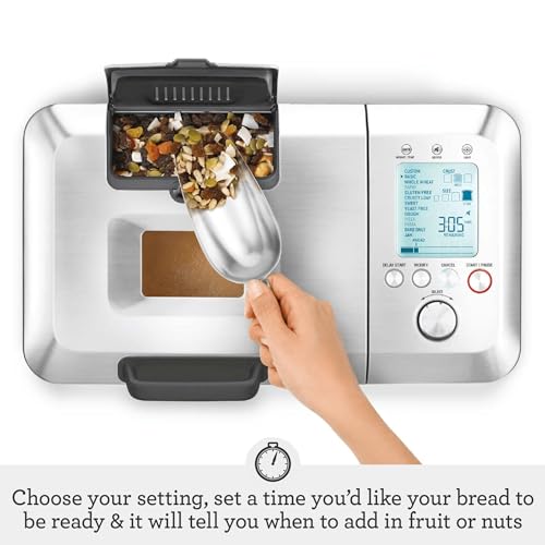 Breville BBM800XL Custom Loaf Bread Maker, Brushed Stainless Steel
