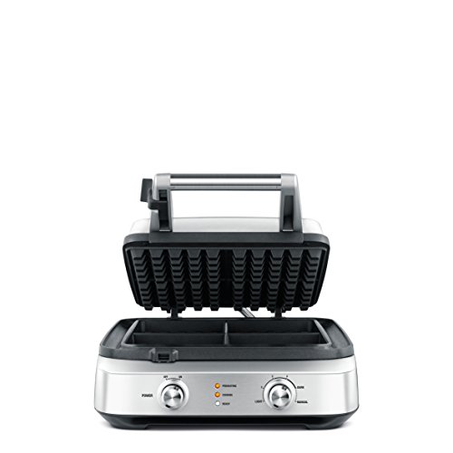 Breville Smart Waffle 4-Slice Waffle Maker – Silver