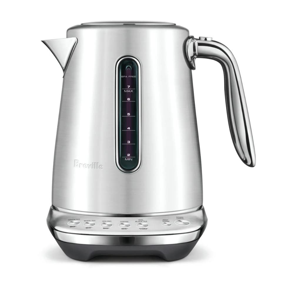Breville Smart Kettle Luxe Water Heater BKE845BRT, 7 Cup, Black Truffle