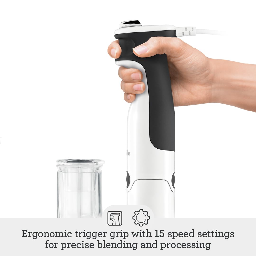Breville All In One Processing Station and Immersion Blender BSB530XL, Brushed Stainless Steel