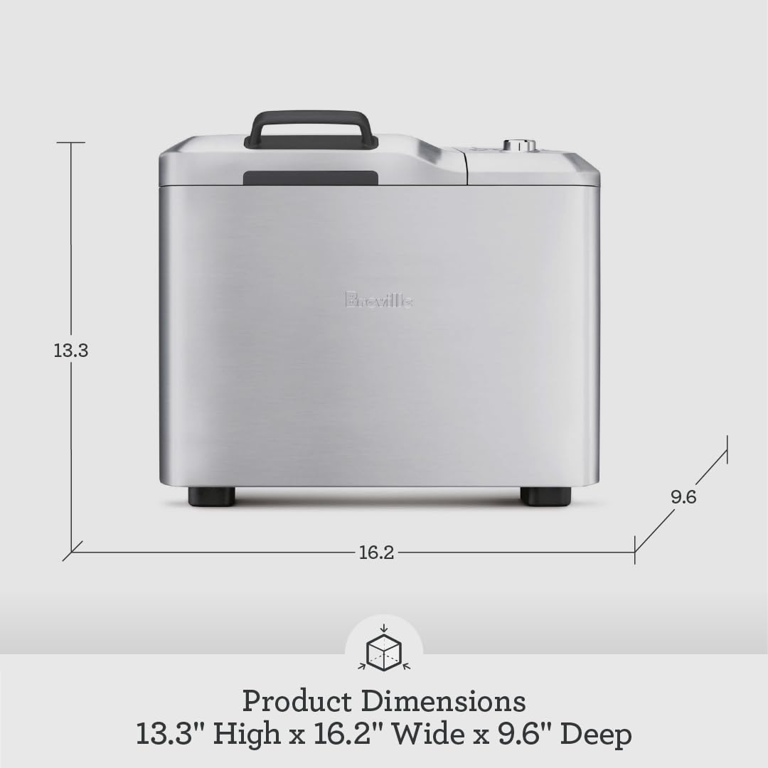 Breville BBM800XL Custom Loaf Bread Maker, Brushed Stainless Steel
