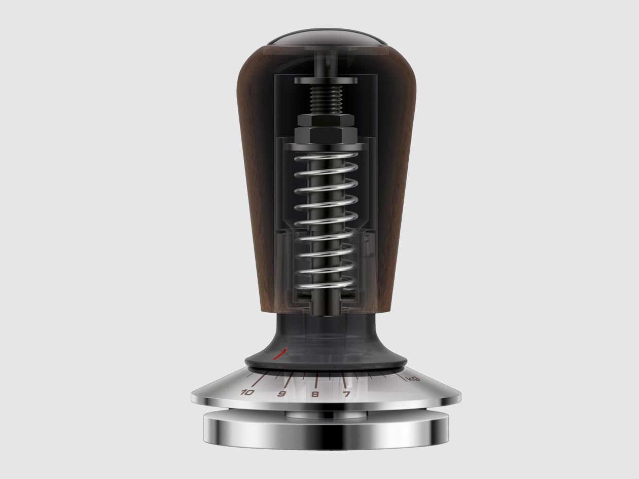 Breville BEA202WLW Force Gauge Tamper Espresso Tool 54mm, Walnut