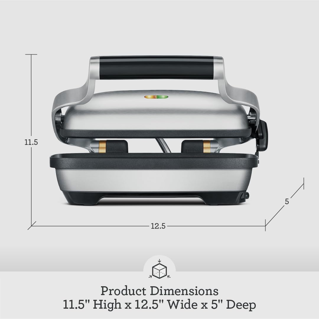 Breville the Perfect Press Panini Press BSG600BSS, Brushed Stainless Steel