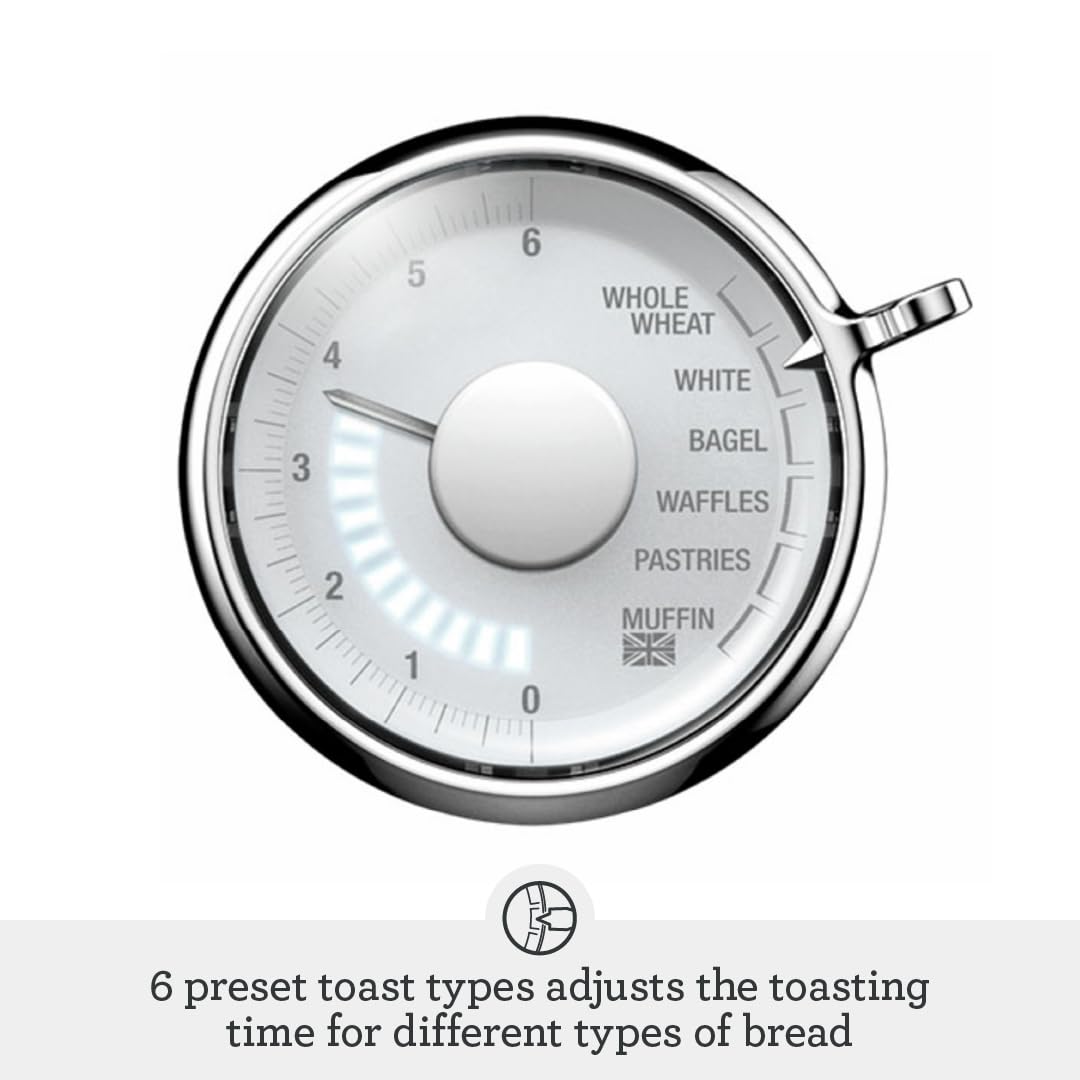 Breville Toast Select Luxe Kitchen Toaster BTA735BTR, 2 Slice, Black Truffle