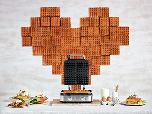 Breville Smart Waffle 4-Slice Waffle Maker – Silver