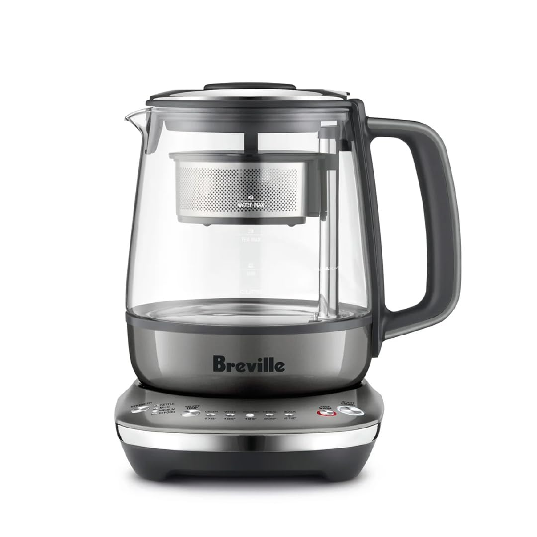 Breville the Tea Maker Compact, 34 oz, Smoked Hickory