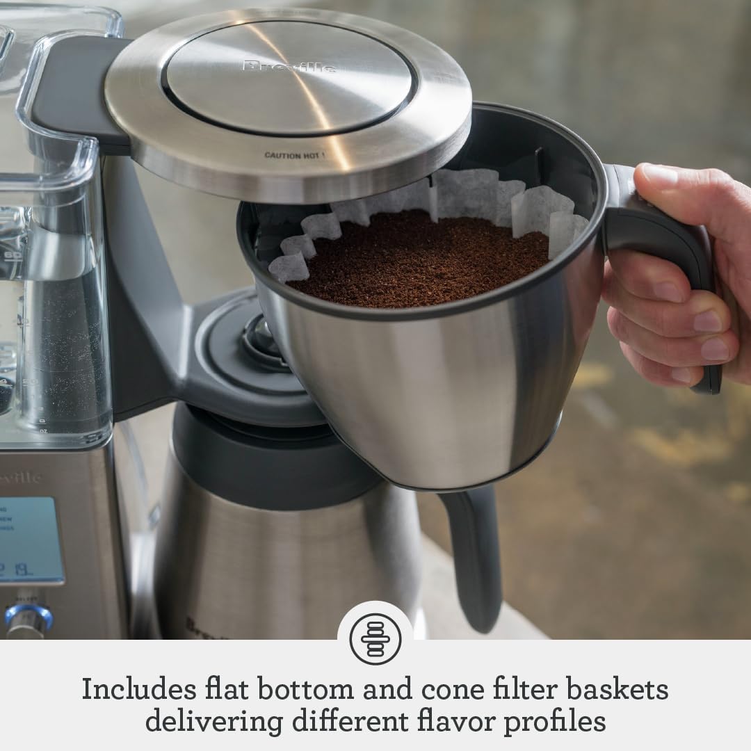 Breville BDC450BSS Precision Brewer Drip Coffee Maker, Thermal Carafe, 60 oz, Brushed Stainless Steel