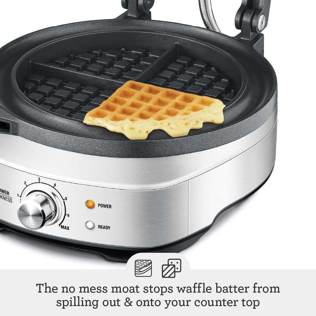 Breville BWM520XL No-Mess Classic Round Waffle Maker