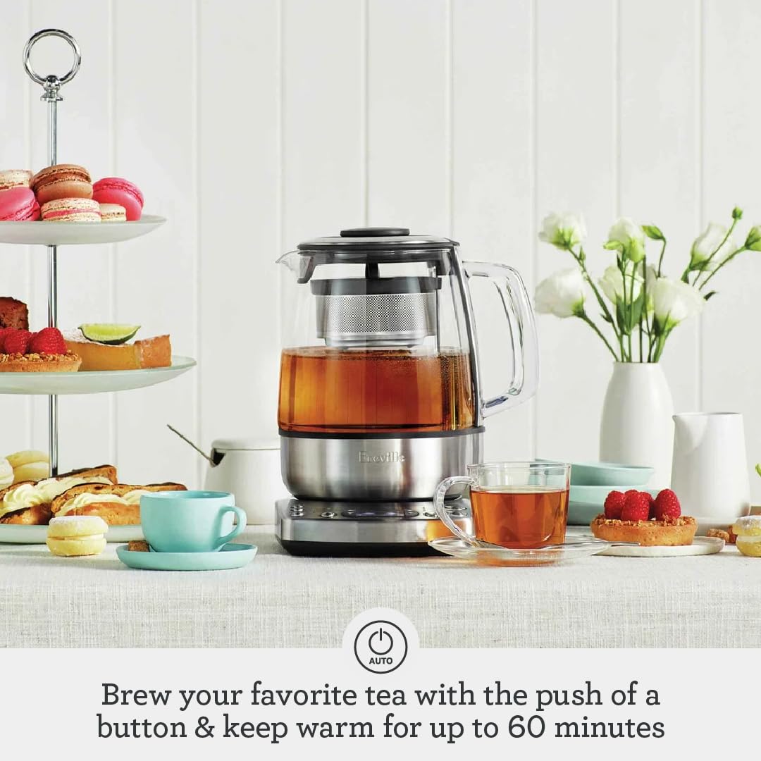 Breville BTM800XL Tea Maker — 51 oz Brushed Stainless Steel & Glass