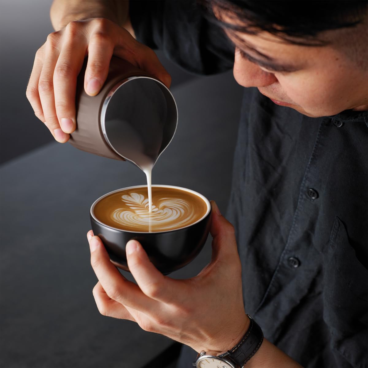 Breville Pro Control Milk Jug for Latte Art – Walnut