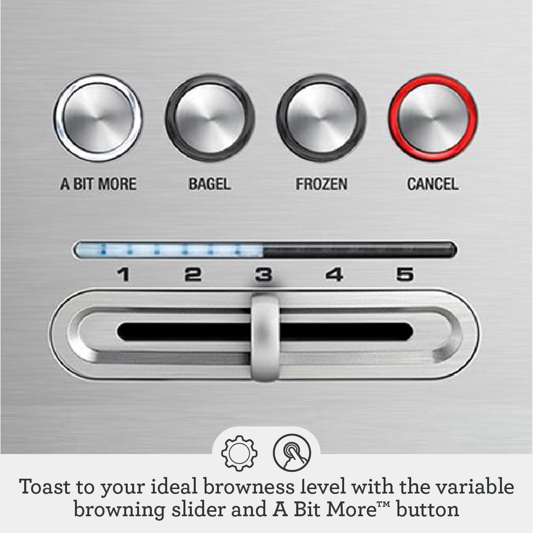 Breville Bit More Toaster, 4 Slice, Brushed Stainless Steel