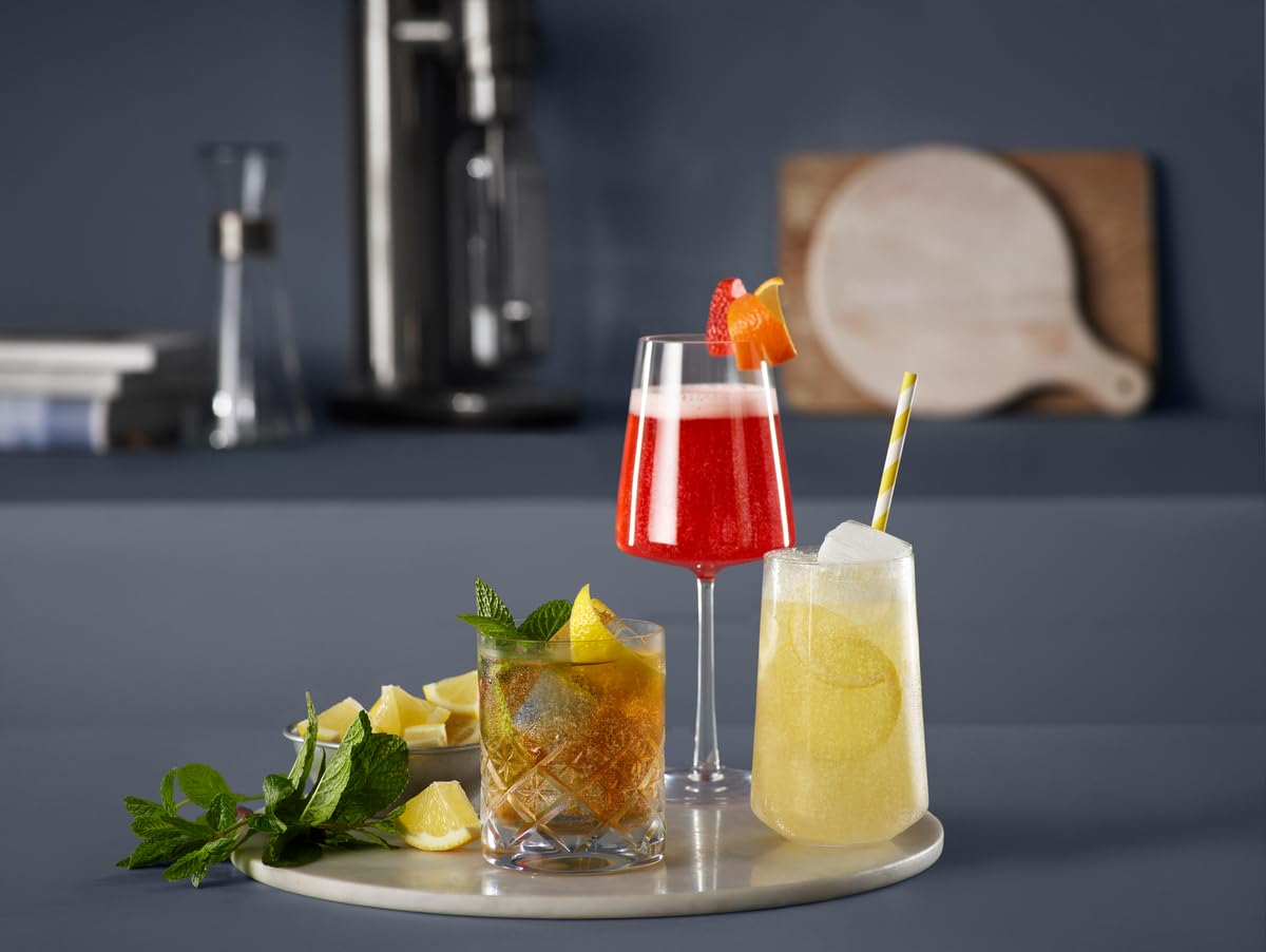 Breville InFizz Fusion Sparkling Water and Beverage Carbonator, Black Truffle