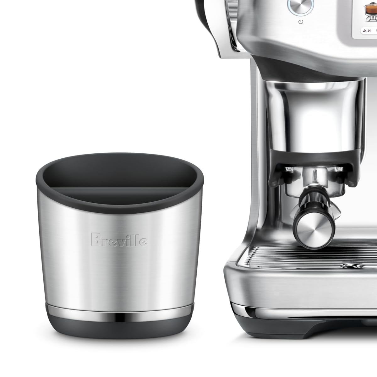 Breville Knock Box 20 Espresso Machine Accessory, 20 Puck Capacity, Brushed Stainless Steel