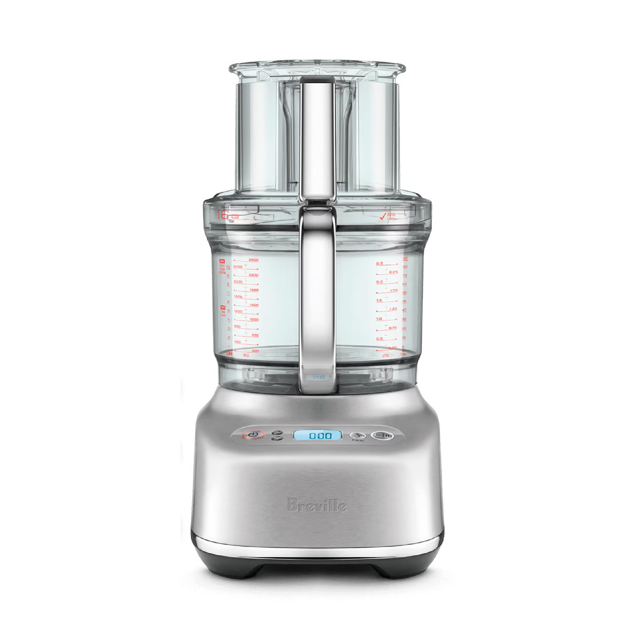 Breville Paradice 16 Cup Food Processor and Dicer, Brushed Stainless Steel