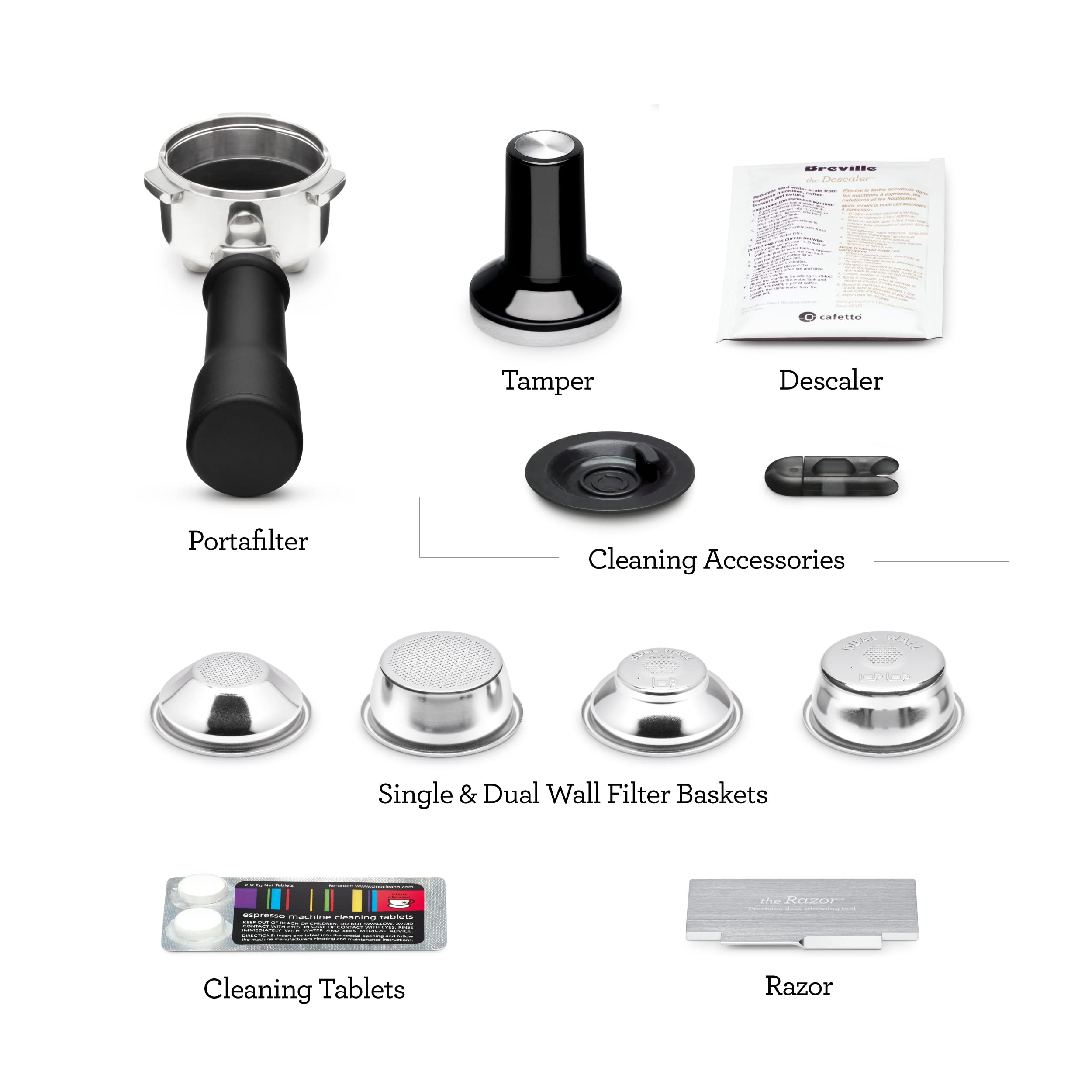 Breville Bambino Plus Espresso Machine BES500BTR, Black Truffle
