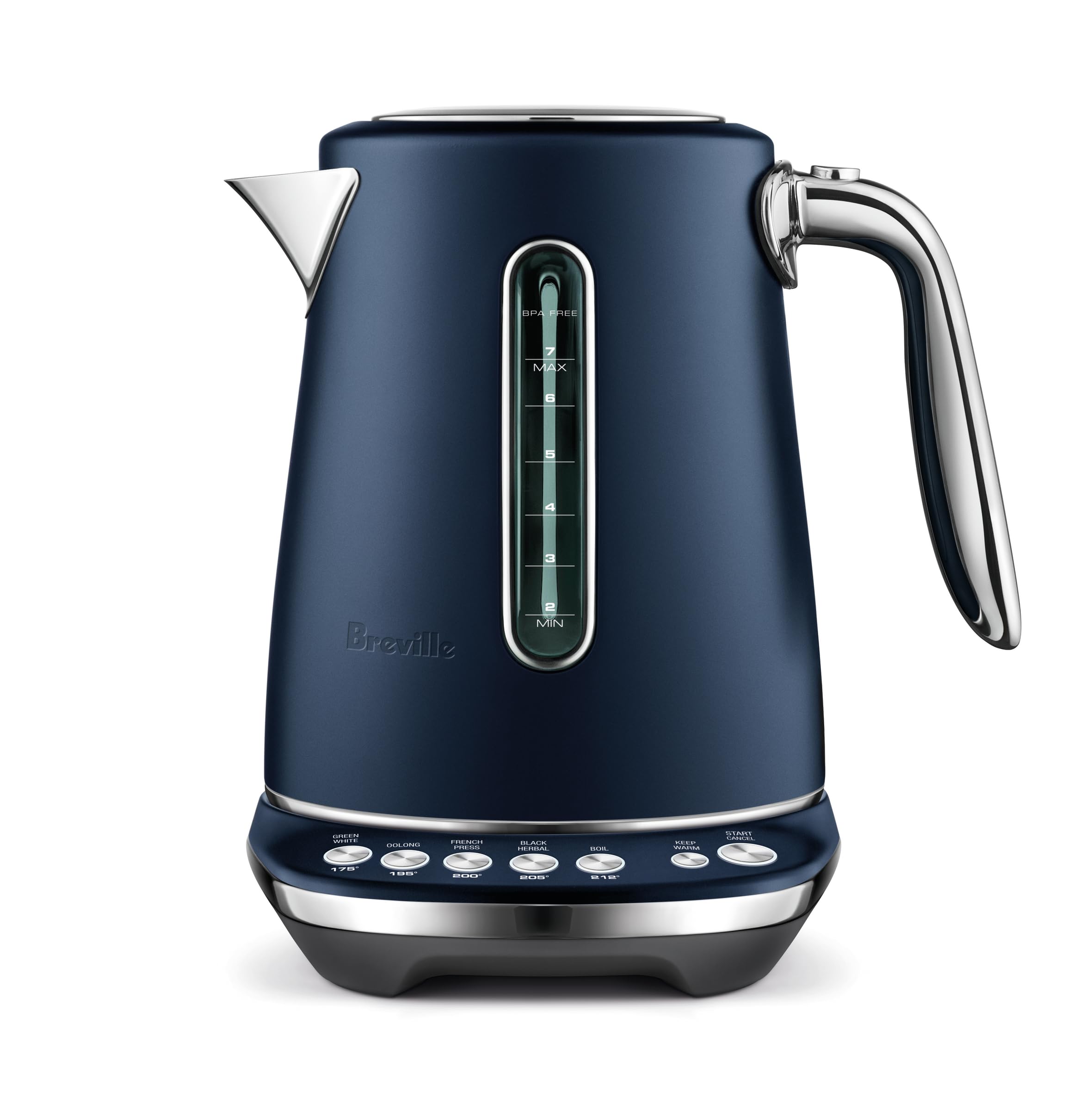 Breville Smart Kettle Luxe Water Heater BKE845BRT, 7 Cup, Black Truffle