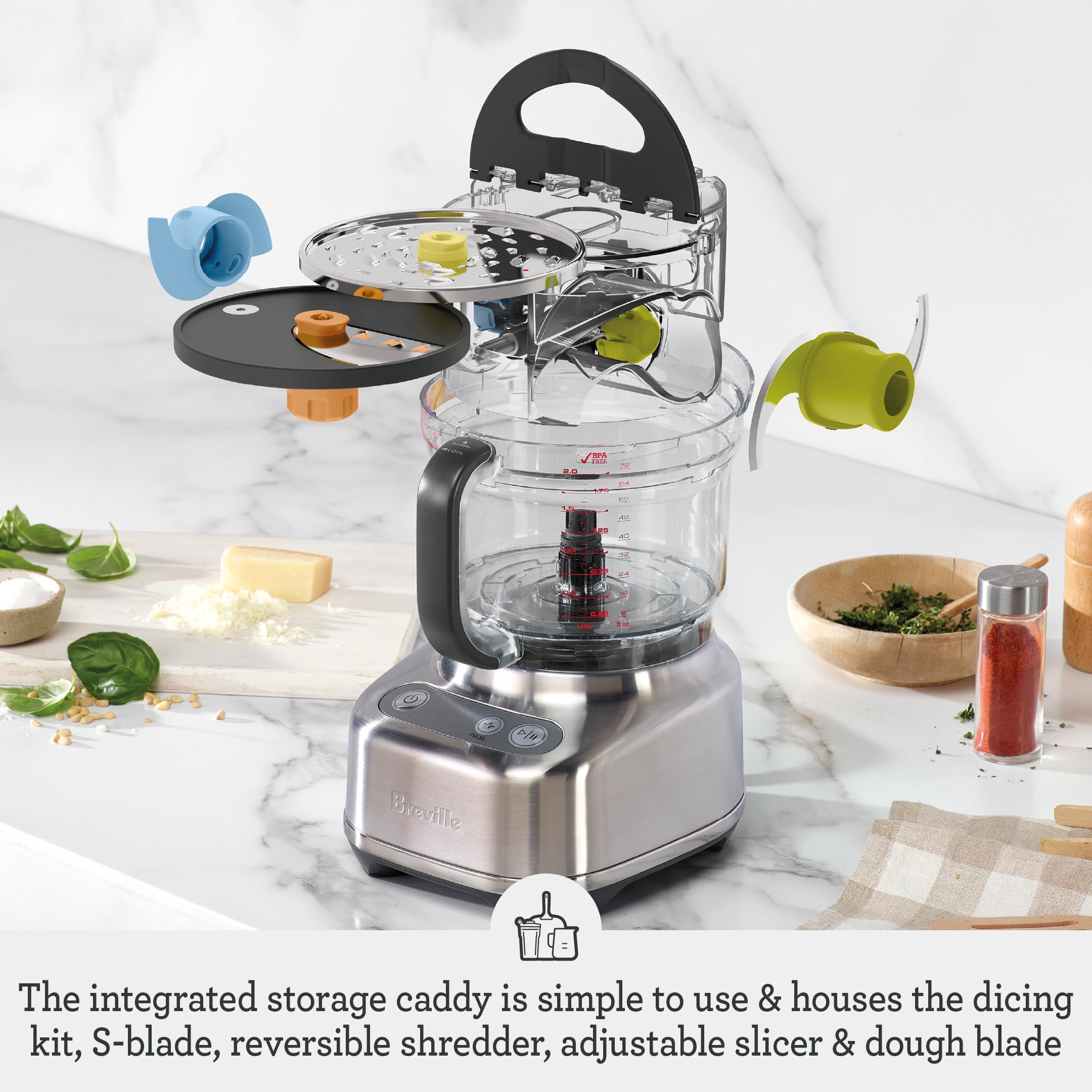 BFP610 Sous Chef 9 Cup Food Processor, Small, Brushed Stainless Steel