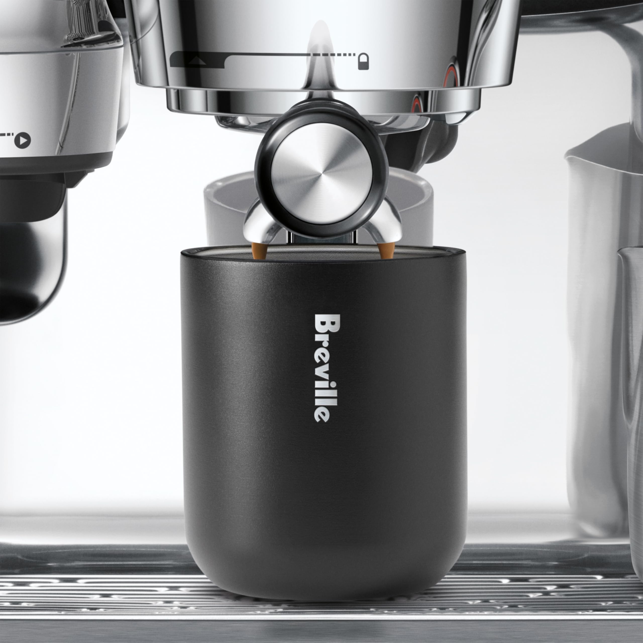 Breville Shake and Take Thermal Travel Cup and Cocktail Shaker – Black Truffle