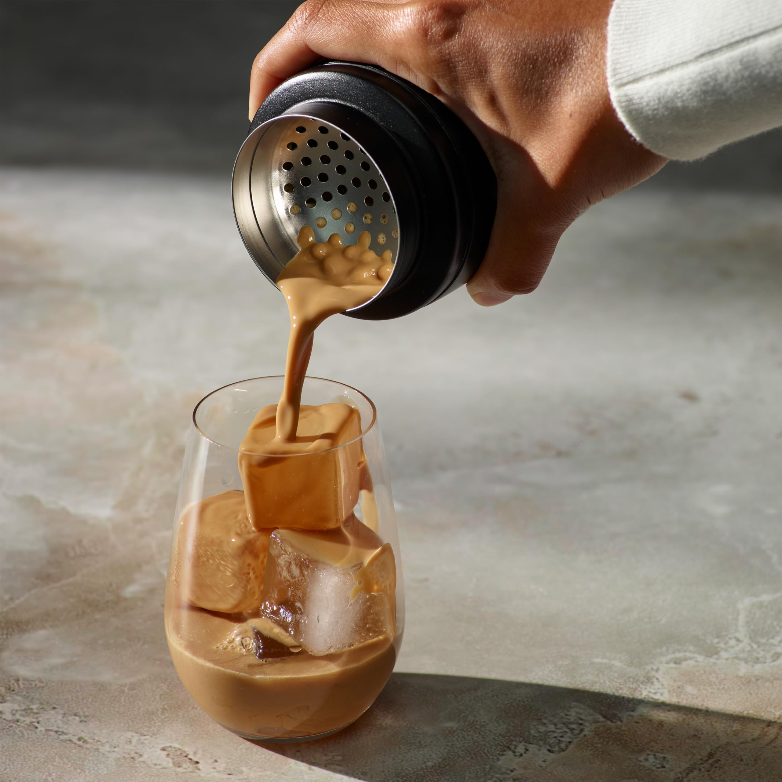 Breville Shake and Take Thermal Travel Cup and Cocktail Shaker – Black Truffle