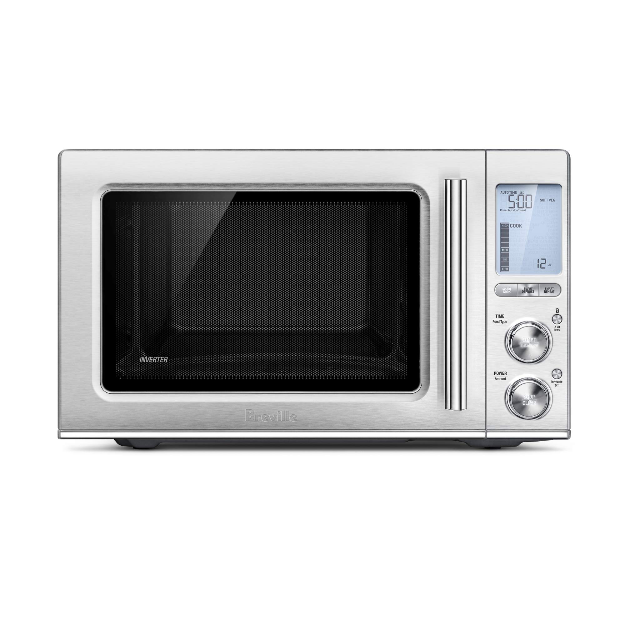 Breville Smooth Wave Countertop Microwave Oven (Renewed) – Brushed Stainless Steel