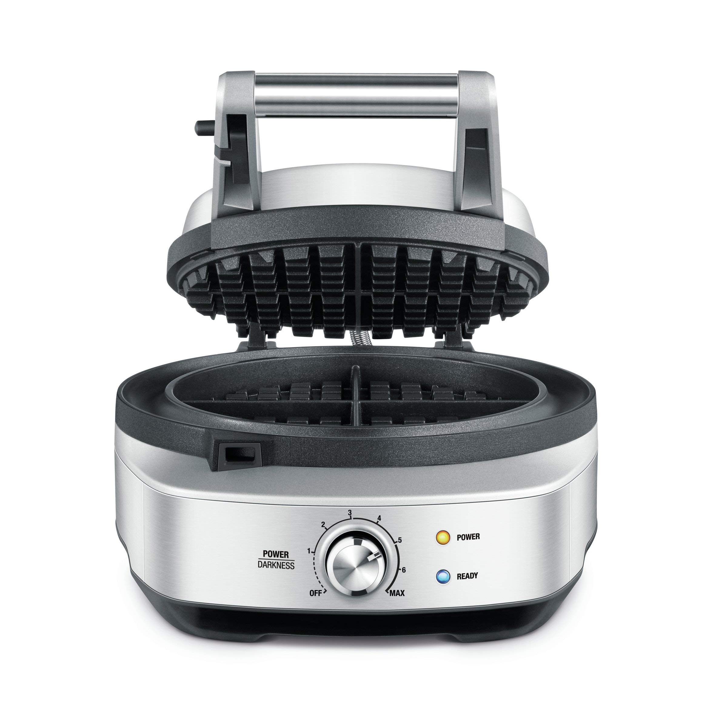 Breville Round Waffle Maker – Brushed Stainless Steel (Renewed)